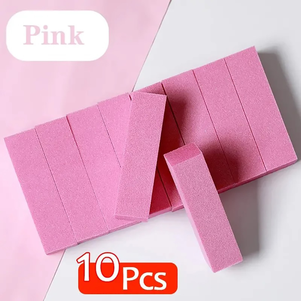 Nail File Titanium - Набор из 10 губчатых буферных блоков
