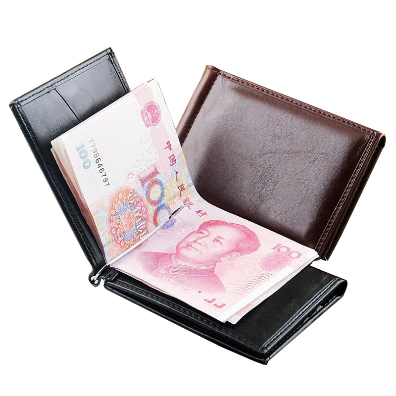 Money Clip Magnetic - Кошелек мужской кожаный, с магнитной застежкой,