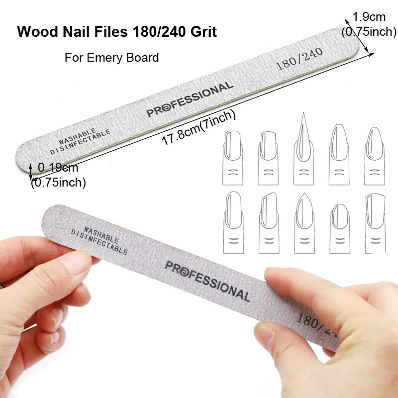 100 шт. деревянная пилочка для – обзор и цена Nail File Titanium