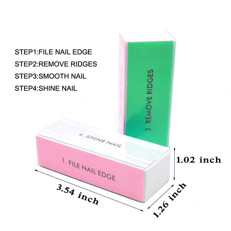 5 шт., цветной полировальный б – обзор и цена Nail File Titanium